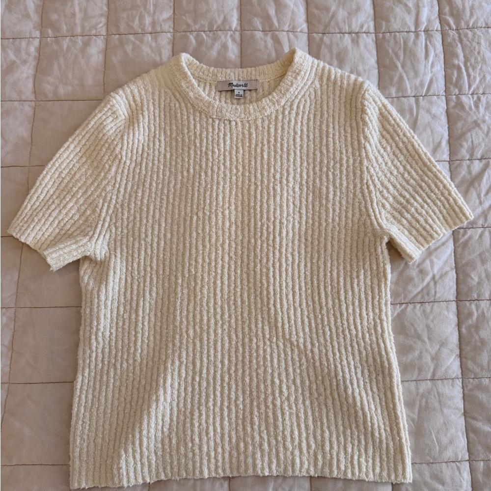 Madewell - Size S - Cream Ribbed Sweater